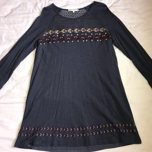 Altar’d State Fall Cottage Core Embroidered Dress